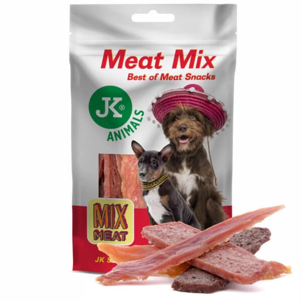JK pamlsky pre psov Mäsový naj výber 80 g – kura, kačka, králik, jahňa, chutné a zdravé maškrty na tréning aj odmenu
