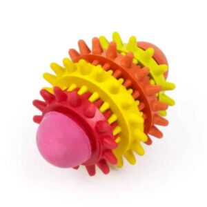 JK Animals hračka pre psa ragby dental mini 8 cm tvrdá guma dentálna hračka pre psa